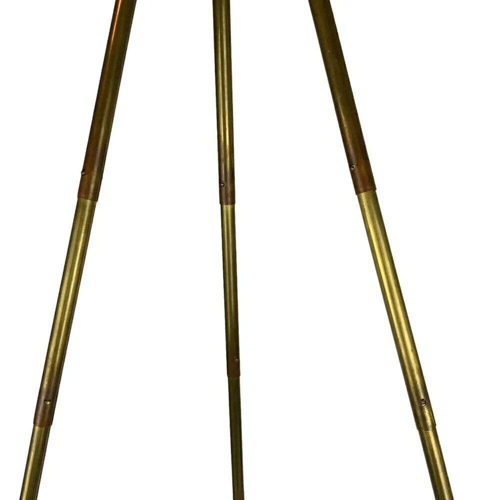 BKD Telescoping Travel Camera Tripod Case Stainless Steel Brass Legs Germany